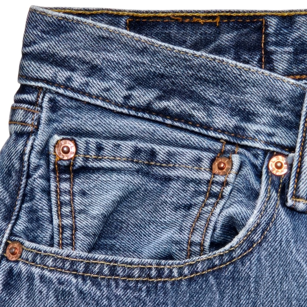 Vtg 80s 90s Levis 501XX Button Fly Jeans Size 30x31 (tag 31x32) Red Bat Wing VGC - Picture 3 of 13
